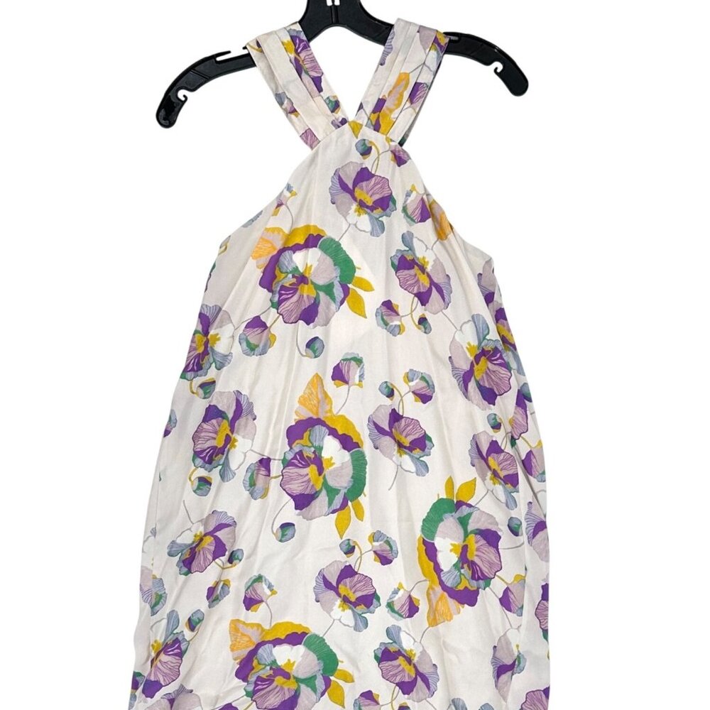 Isabel Marant 100% Silk Dress Suzyli Twist Front size FR 36 Light Floral - Picture 3 of 14